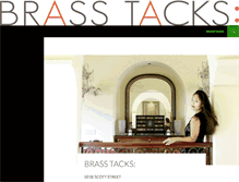Tablet Screenshot of brasstacksdesigns.com
